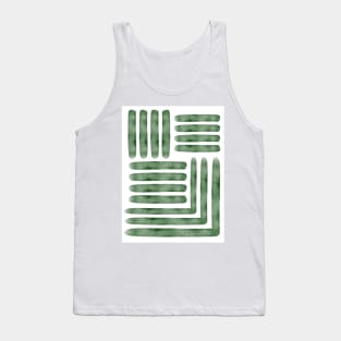 Lines green Tank Top